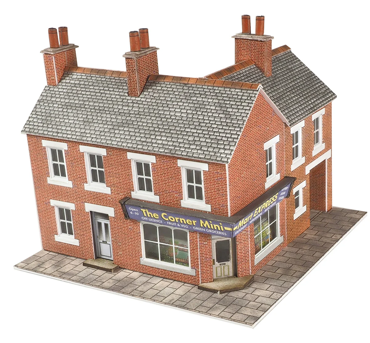 PN116 Corner Shop & Pub in Red Brick Kit – 2021 Design