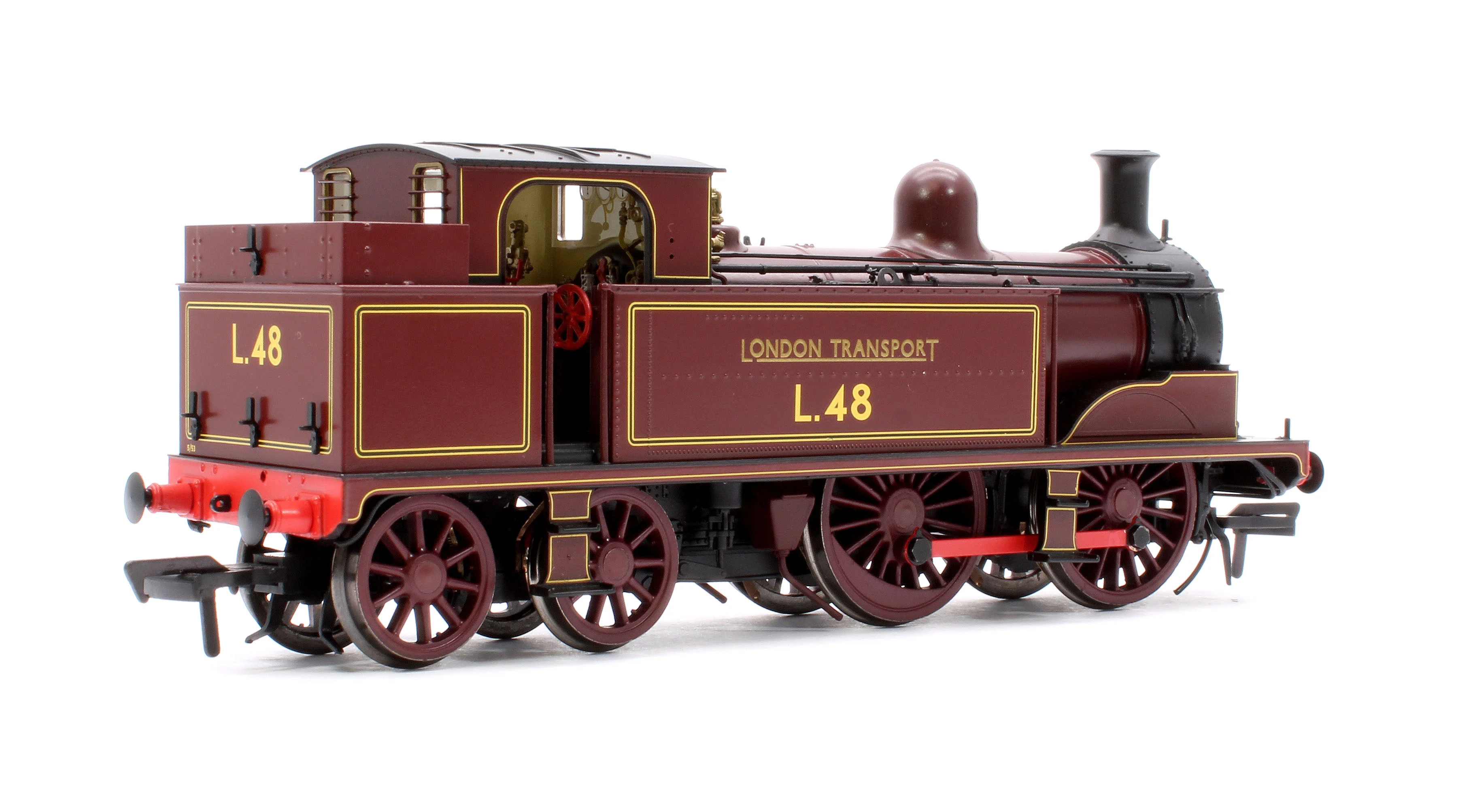 909502 Metropolitan Railway E Class No. 1 0-4-4T No. L48, London Transport Lined Maroon - Steam Tank Locomotive - DCC Sound Fitted - Image 3
