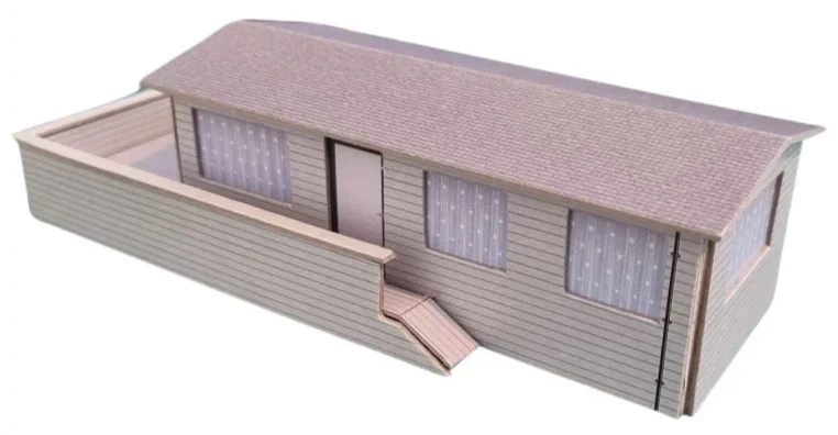 076-001 1:76 Scale Static Caravans Model Card Kit (Pack of 2) - Image 5