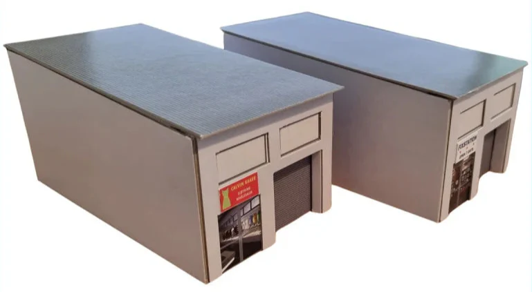 076-003 1:76 Scale Modern Industrial Units Model Card Kit (Pack of 2) - Image 3