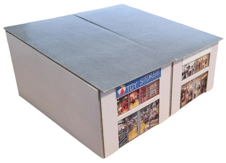 076-004 1:76 Scale Modern Retail Units Model Card Kit (Pack of 2)