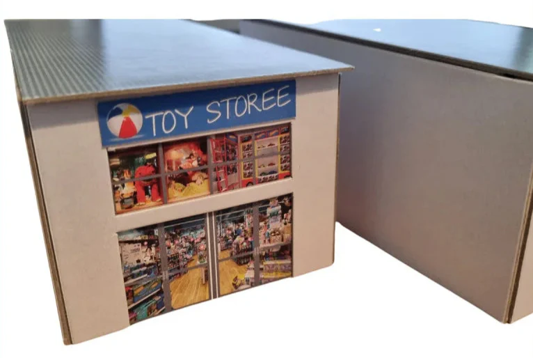076-004 1:76 Scale Modern Retail Units Model Card Kit (Pack of 2) - Image 5
