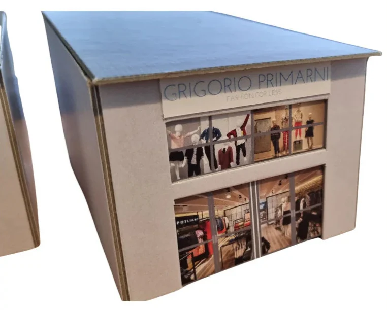 076-004 1:76 Scale Modern Retail Units Model Card Kit (Pack of 2) - Image 6
