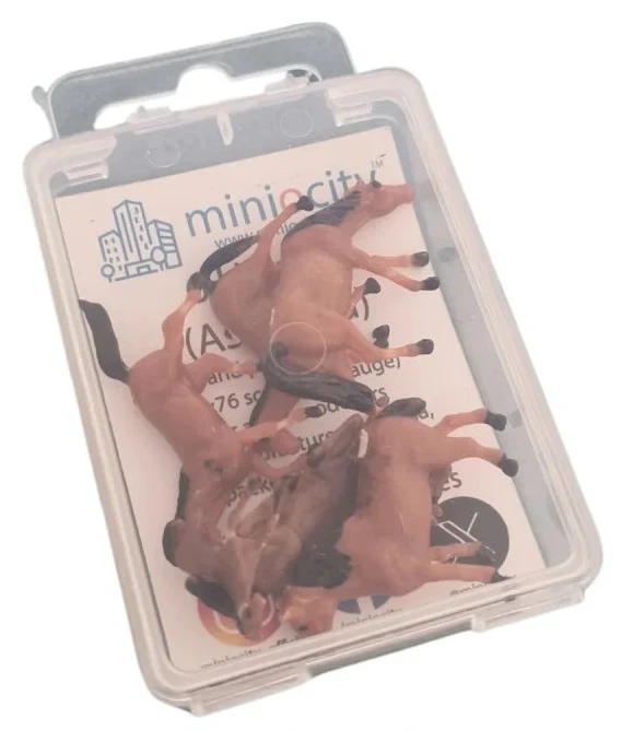 076-500 1:76 Scale Horses Figures (Pack of 6) - Image 2