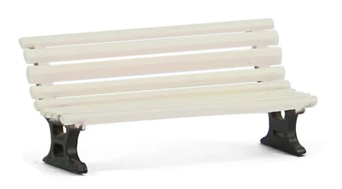 076-709 1:76 Station Benches - White - Image 2
