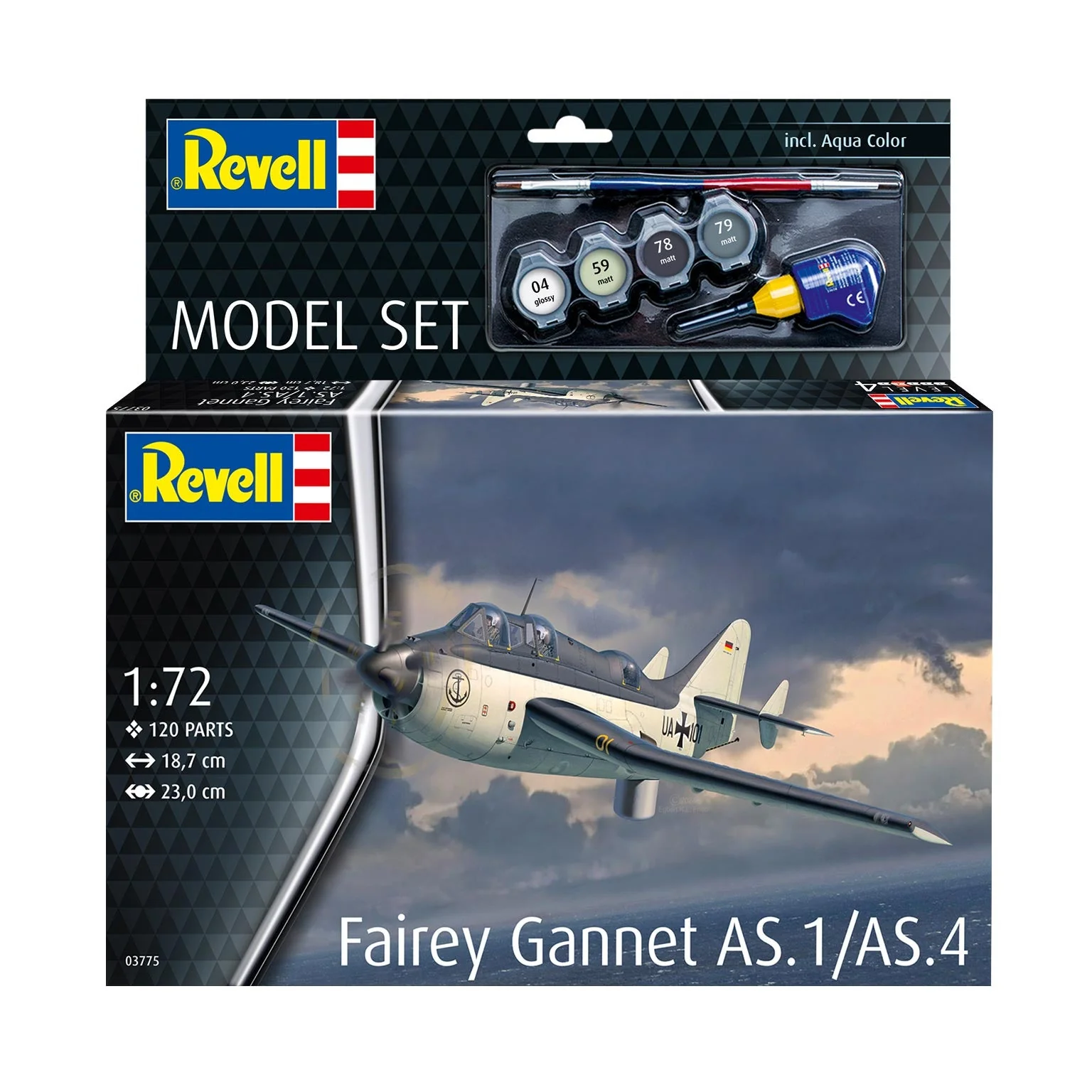 63775 Model Set Fairey Gannet AS.1-AS.4 Model Kit - Image 7