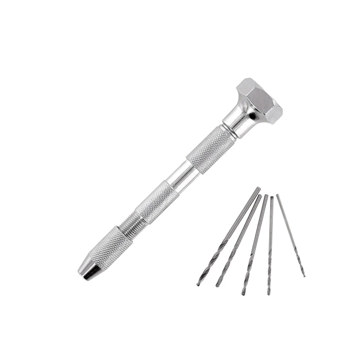 MM008 Swivel-top Pin Vice & Five Drill Bits - Image 2