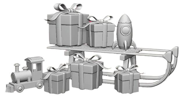 0216-148 N Gauge Seasonal - Christmas Presents