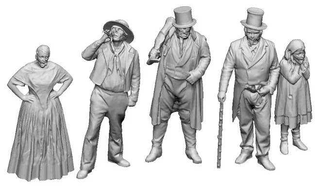 0229-043 O Gauge - Halloween Zombie Family