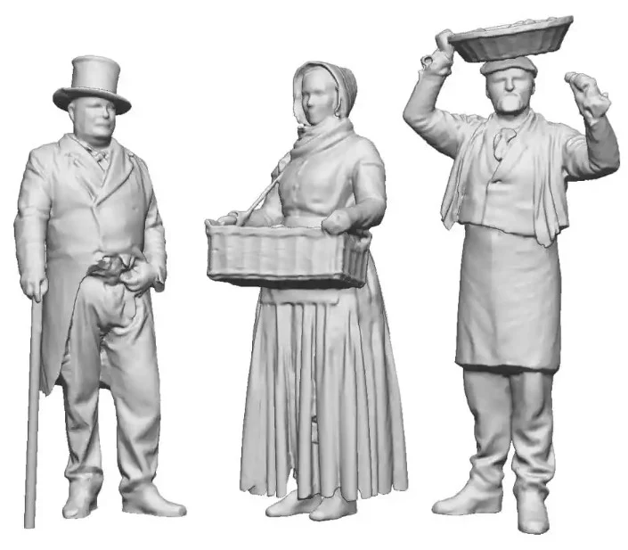 0351-043 O Gauge Town and Country - Street Sellers