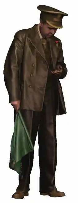 11105-043 O Gauge - Railway & Lineside - 1948-1968 British Railways - Passenger Guard with flag - Image 2