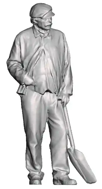 1213-043 O Gauge - Railway & Lineside - 1870-1947 - Fireman with shovel