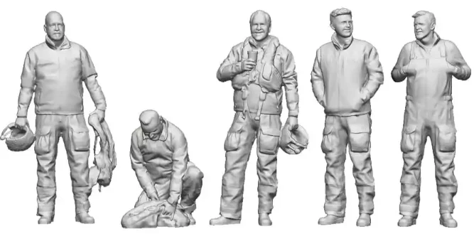 1340-072 1:72 Scale Trade & Services - RNLI Crew on Shore