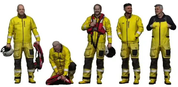 1340-072 1:72 Scale Trade & Services - RNLI Crew on Shore - Image 2