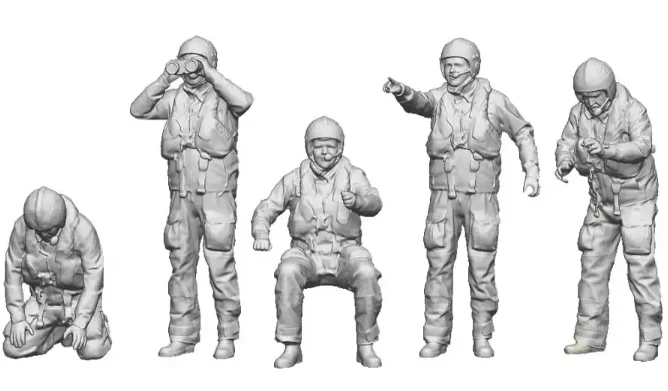 1341-032 1:32 Scale - Trade & Services - RNLI Crew on Deck
