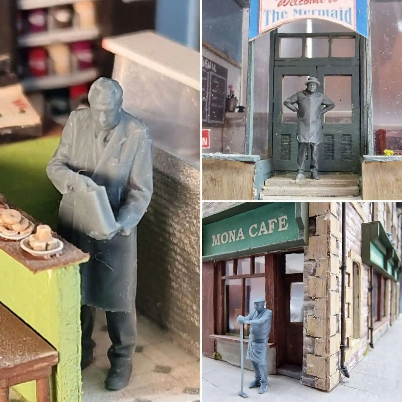 1364-076 OO Gauge Work & Industry Shop Keepers - Image 2