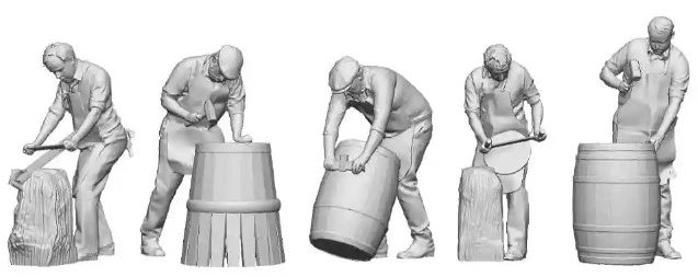 14300-148 N Gauge Work and Industry - Coopers