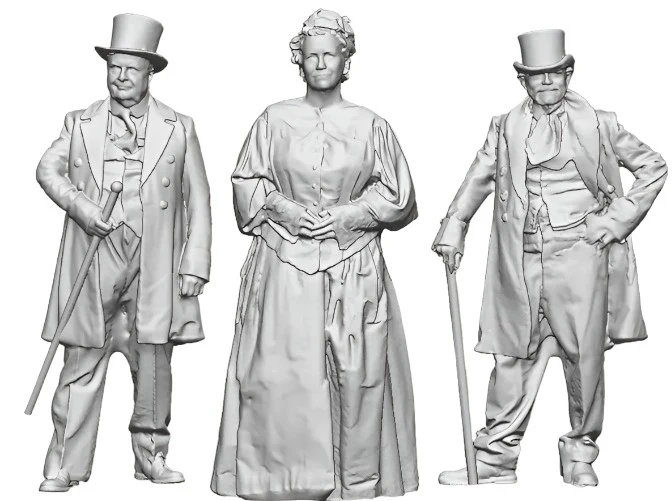 1522-076 OO Gauge 1804-1870 Pioneering - Victorian People Set 3
