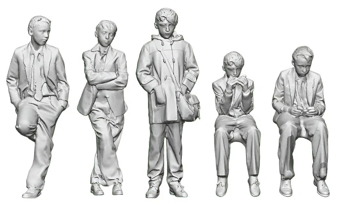 1676-148 N Gauge 1948-1968 British Railways - School Boys