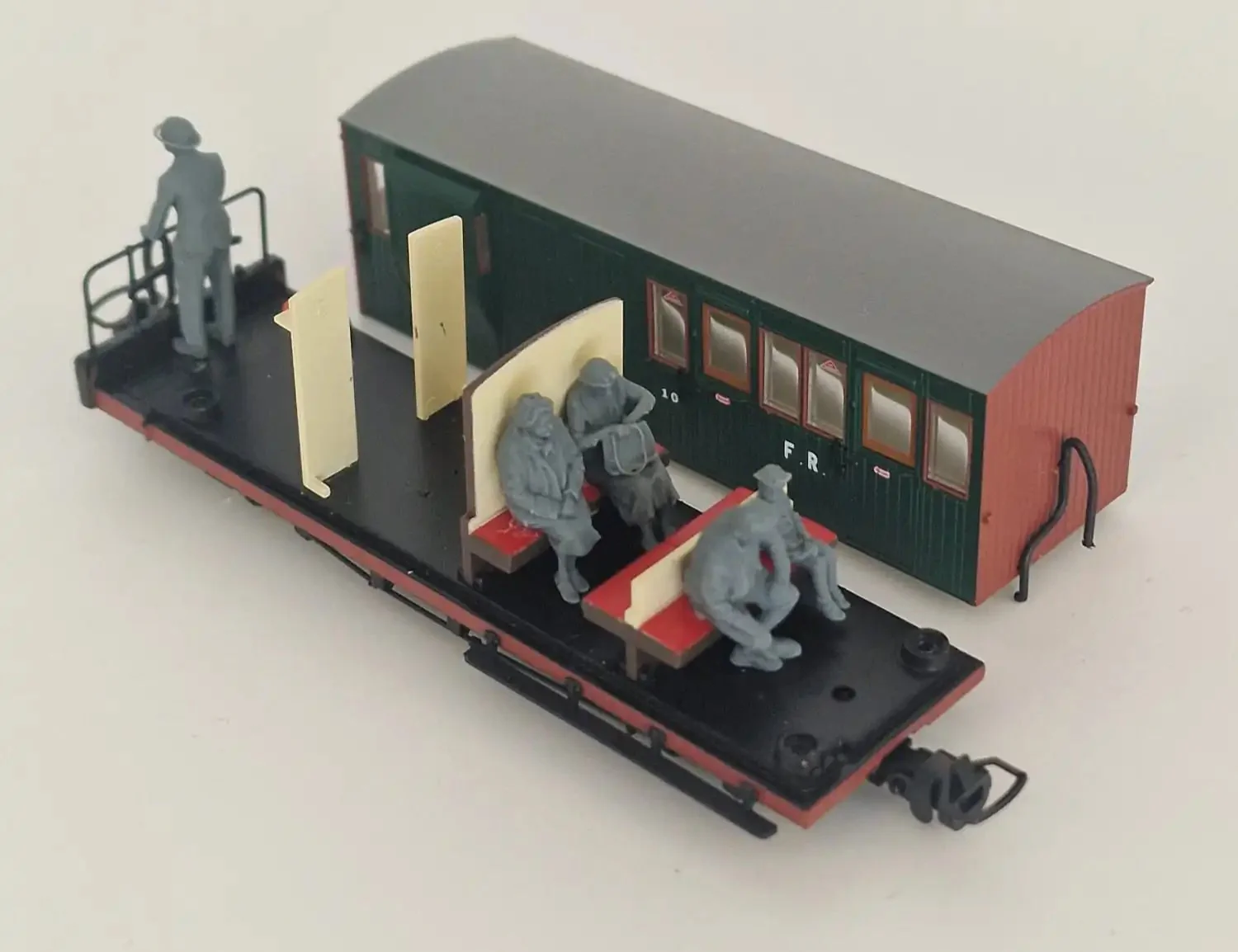 1694-043 O Gauge Railway & Lineside - FR 1930’s Brake Passengers - Image 2