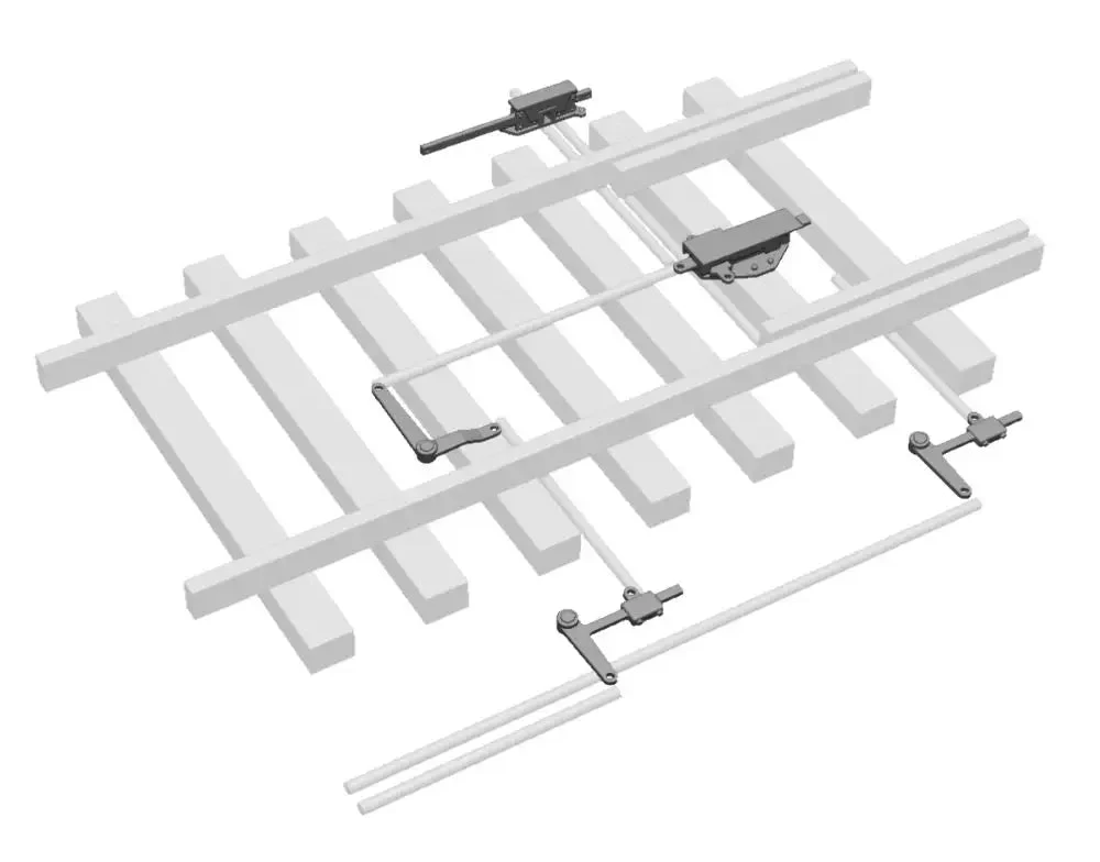 2131-043 O Gauge Lineside Details - BR Mk2 FPL Point Kit (Post-1973)