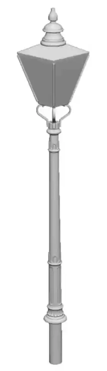 2605-076 OO Gauge - Detailing - GWR No1 Column Circular Lamps x5
