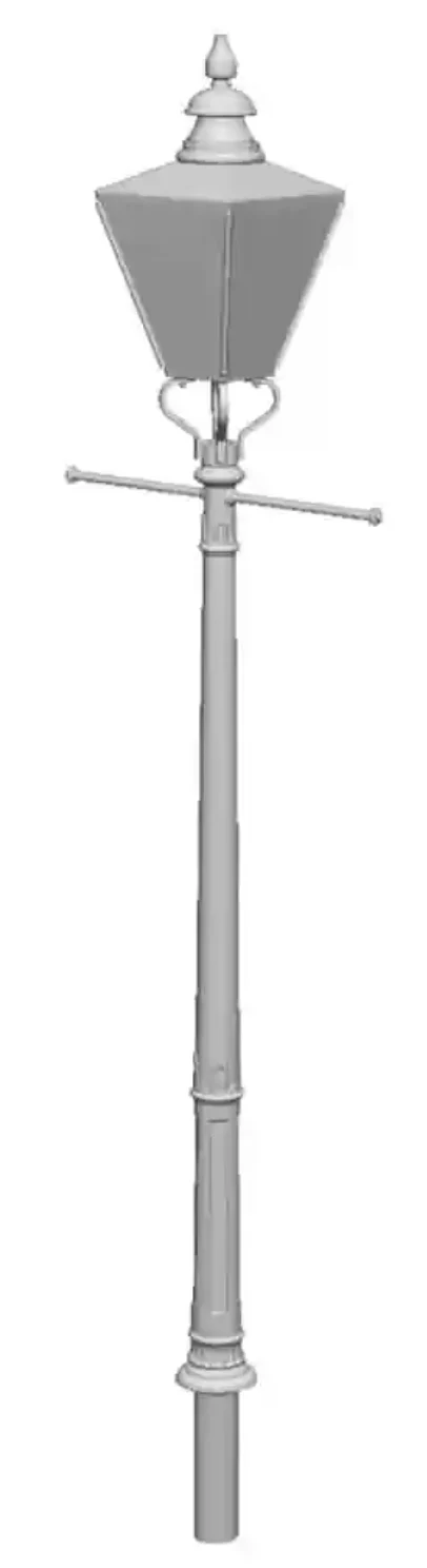 2607-076 OO Gauge - Detailing - GWR No2 Column Circular Lamps x5