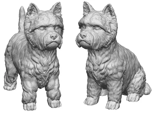 31018-148 N Gauge - Pets, Wildlife & Livestock - West Highland Terriers x2