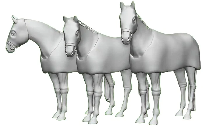 31300-148 N Gauge Pets, Wildlife & Livestock - Race Horses in Transit - Pack of 3