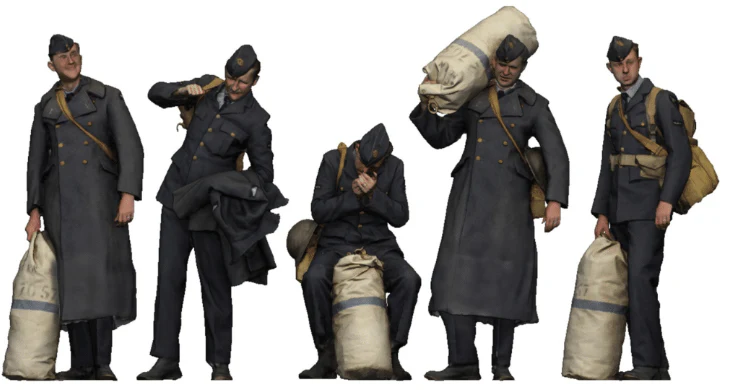 50280-048 1:48 Scale - World War Two - RAF Personnel on Leave - Image 2