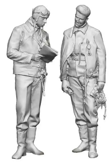 50601-076 1:76 Scale - World War Two - Luftwaffe Pilots Reading Map