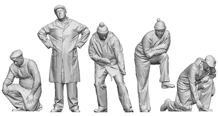 9023-148 N Gauge 1948-1968 British Railways - Fishermen on Deck Bundle
