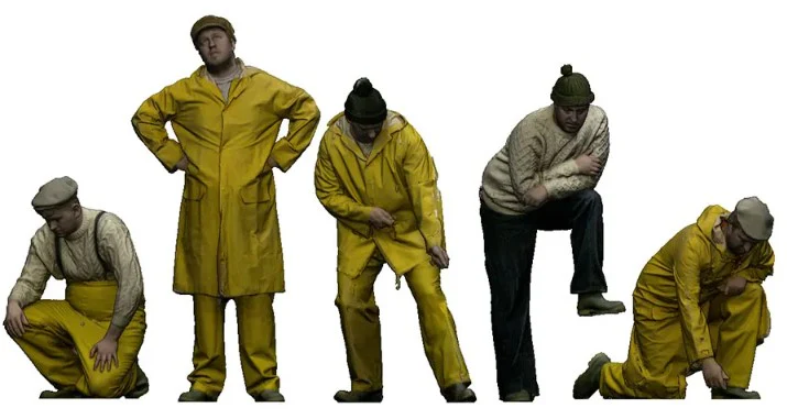 9023-148 N Gauge 1948-1968 British Railways - Fishermen on Deck Bundle - Image 2