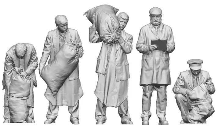 9024-076 OO Gauge 1948-1968 British Railways - GPO Worker Bundle