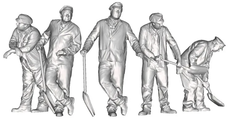 91070-148A N Gauge 1948-1968 British Railways - Right Hand Drive Fireman Multi-Pack of 5