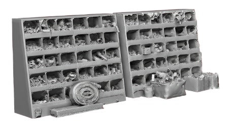 2740-148 N Gauge Loco & Diesel Depot - Parts Bins Loco Shed Details