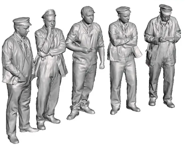 1007-048 1:48 Scale Railway & Lineside Loco crews on shed