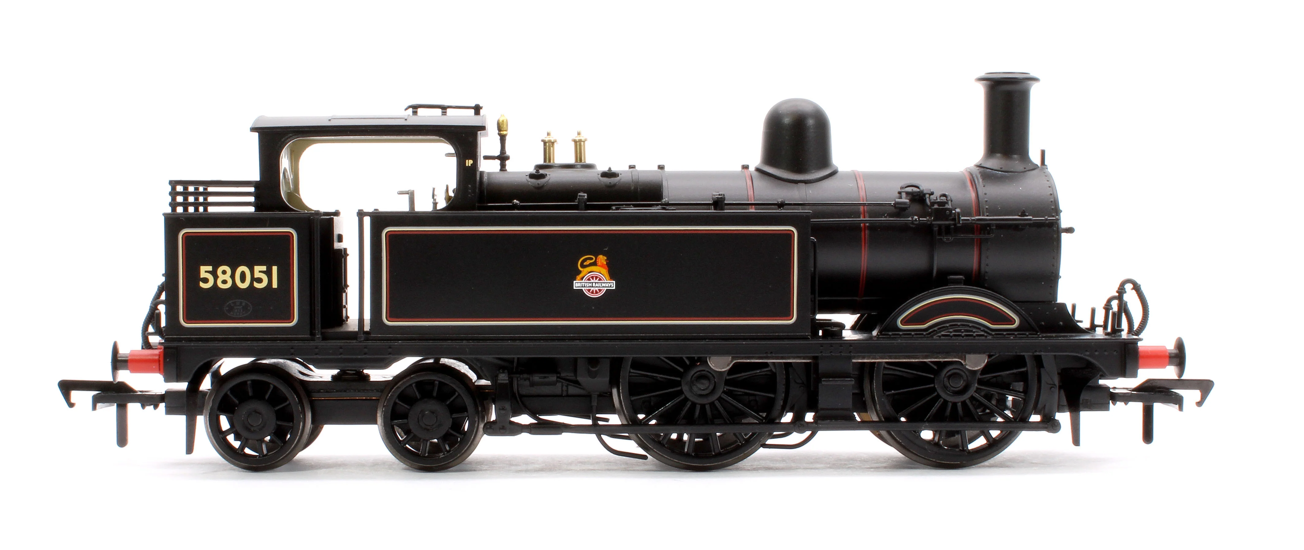 31-742ASF MR 1532 (1P) Tank 58051 BR Lined Black (Early Emblem) Steam Locomotive - DCC Sound - Image 6