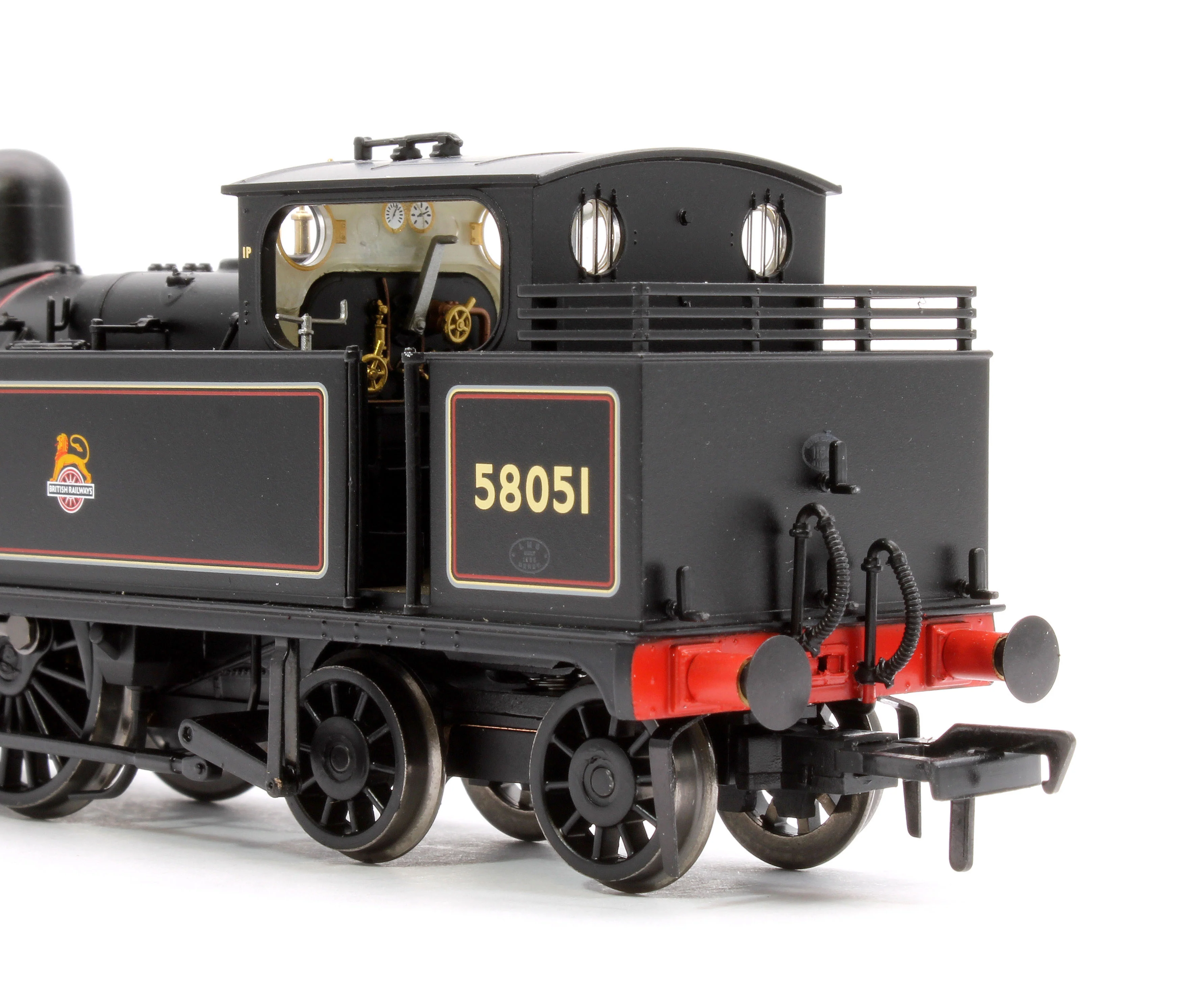 31-742ASF MR 1532 (1P) Tank 58051 BR Lined Black (Early Emblem) Steam Locomotive - DCC Sound - Image 8