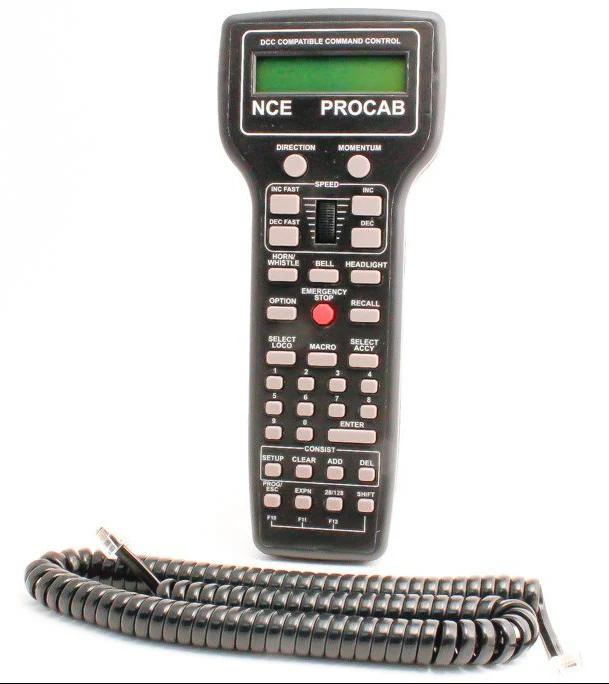 5240010 NCE Deluxe ProCab Handheld Throttle Full Feature 28 Function Handset