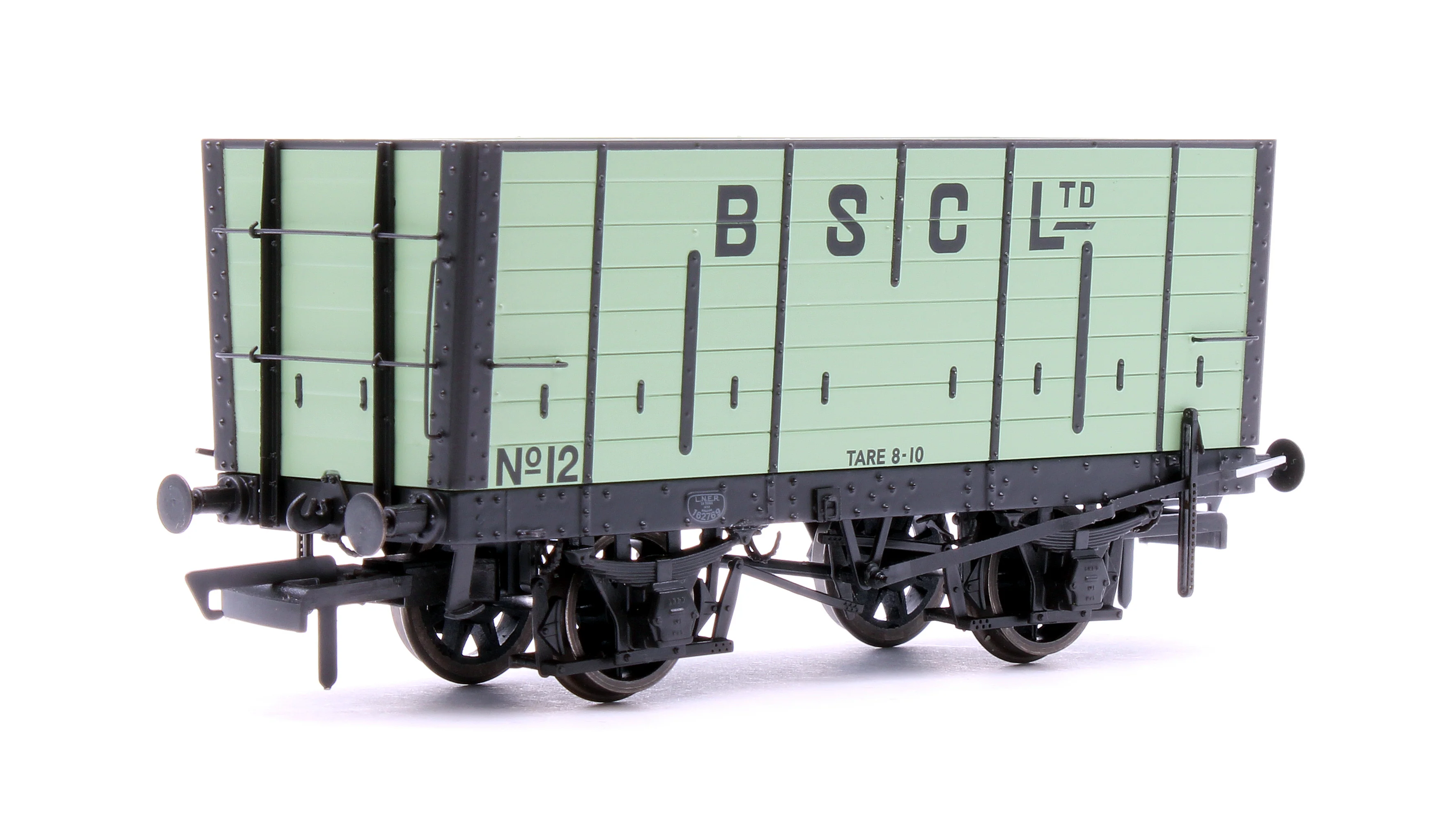 ACC2833 NER 20t Hopper - BSC (Internal User) Hopper - Pale Green, with black ironwork - Triple Pack - Image 5