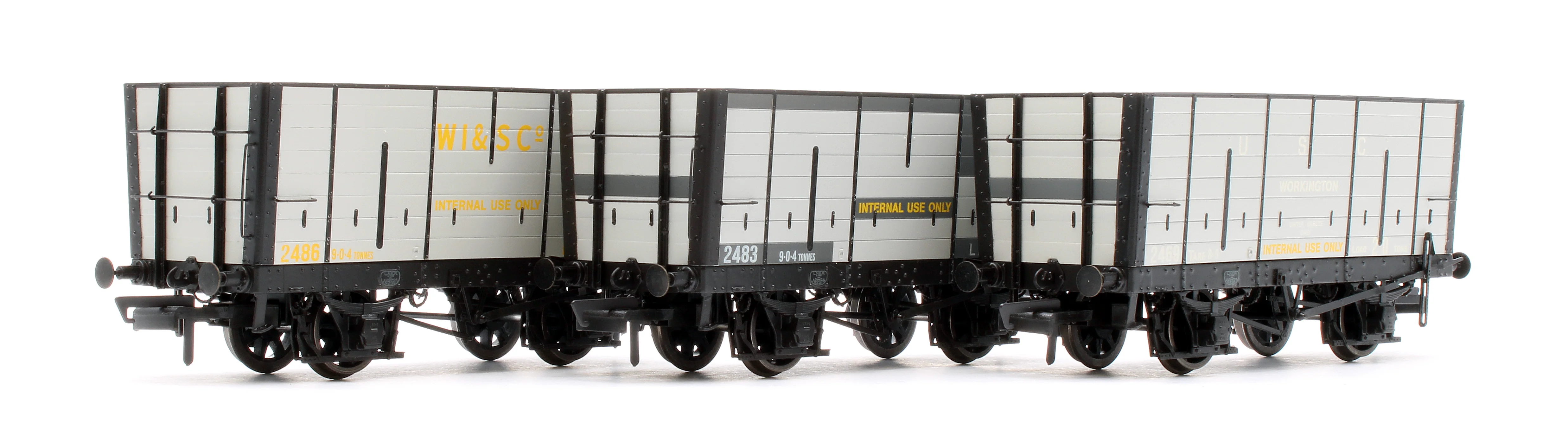 ACC2827 NER 20t Hopper - DGM 12 Hopper - United Steel Company Grey - Triple Pack