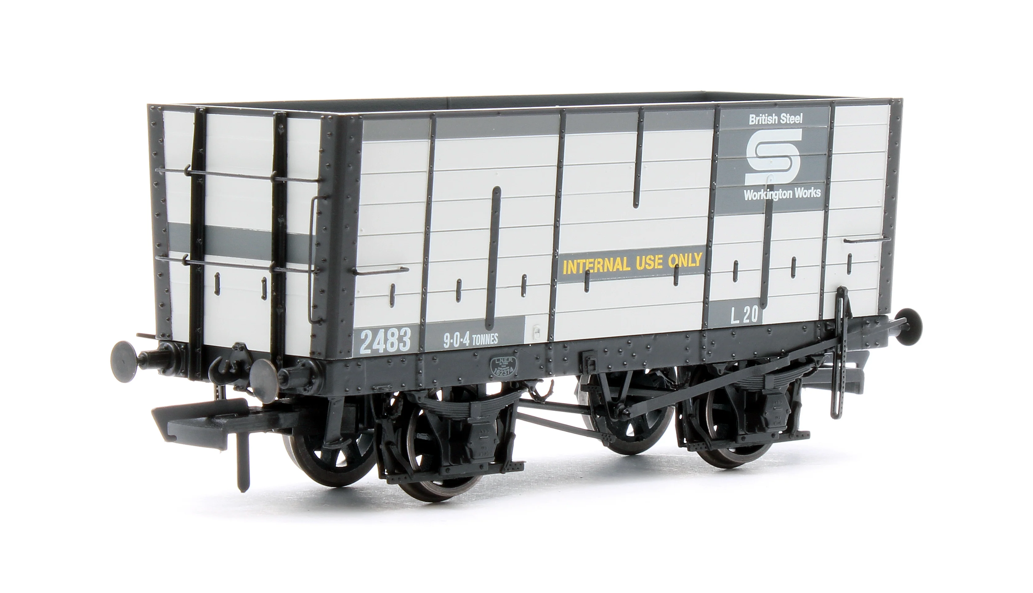 ACC2827 NER 20t Hopper - DGM 12 Hopper - United Steel Company Grey - Triple Pack - Image 5