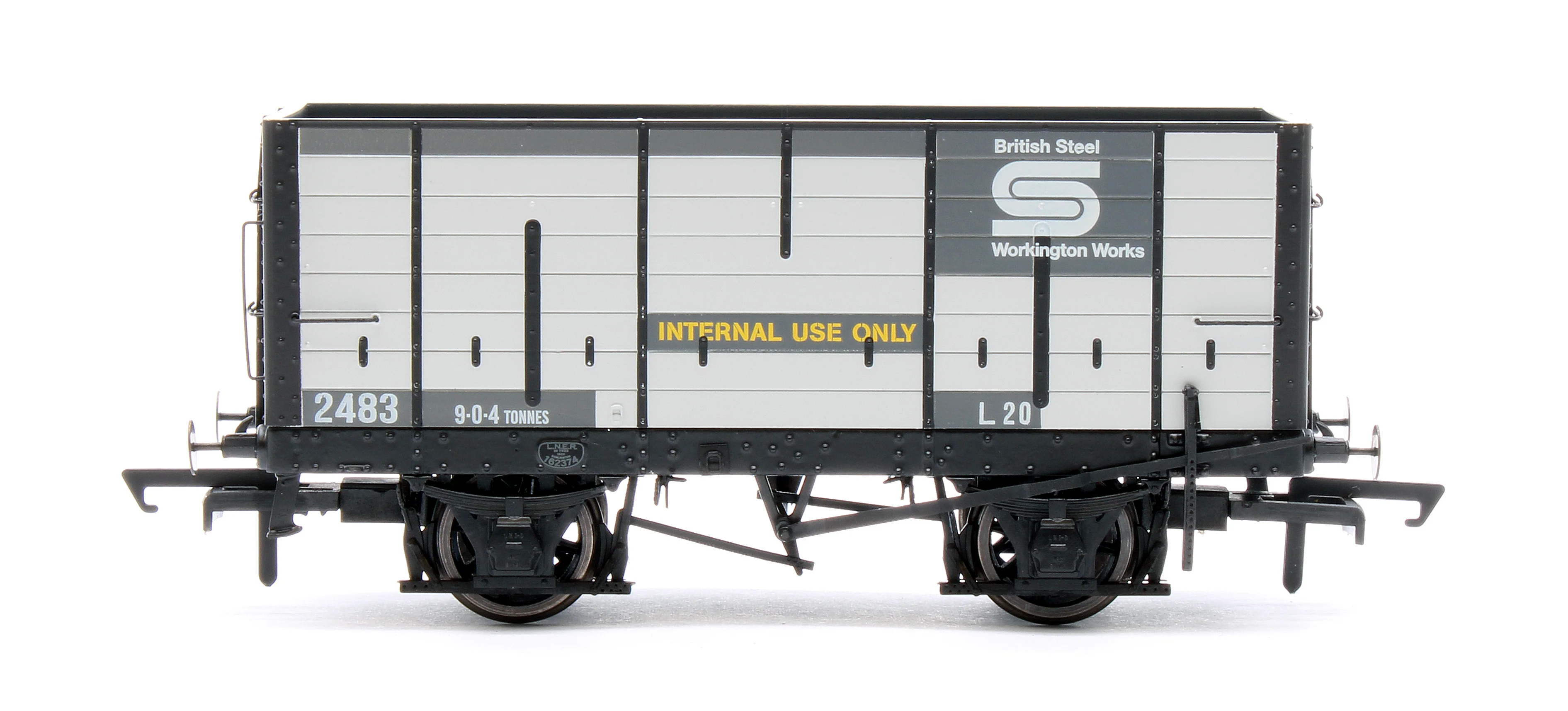 ACC2827 NER 20t Hopper - DGM 12 Hopper - United Steel Company Grey - Triple Pack - Image 6