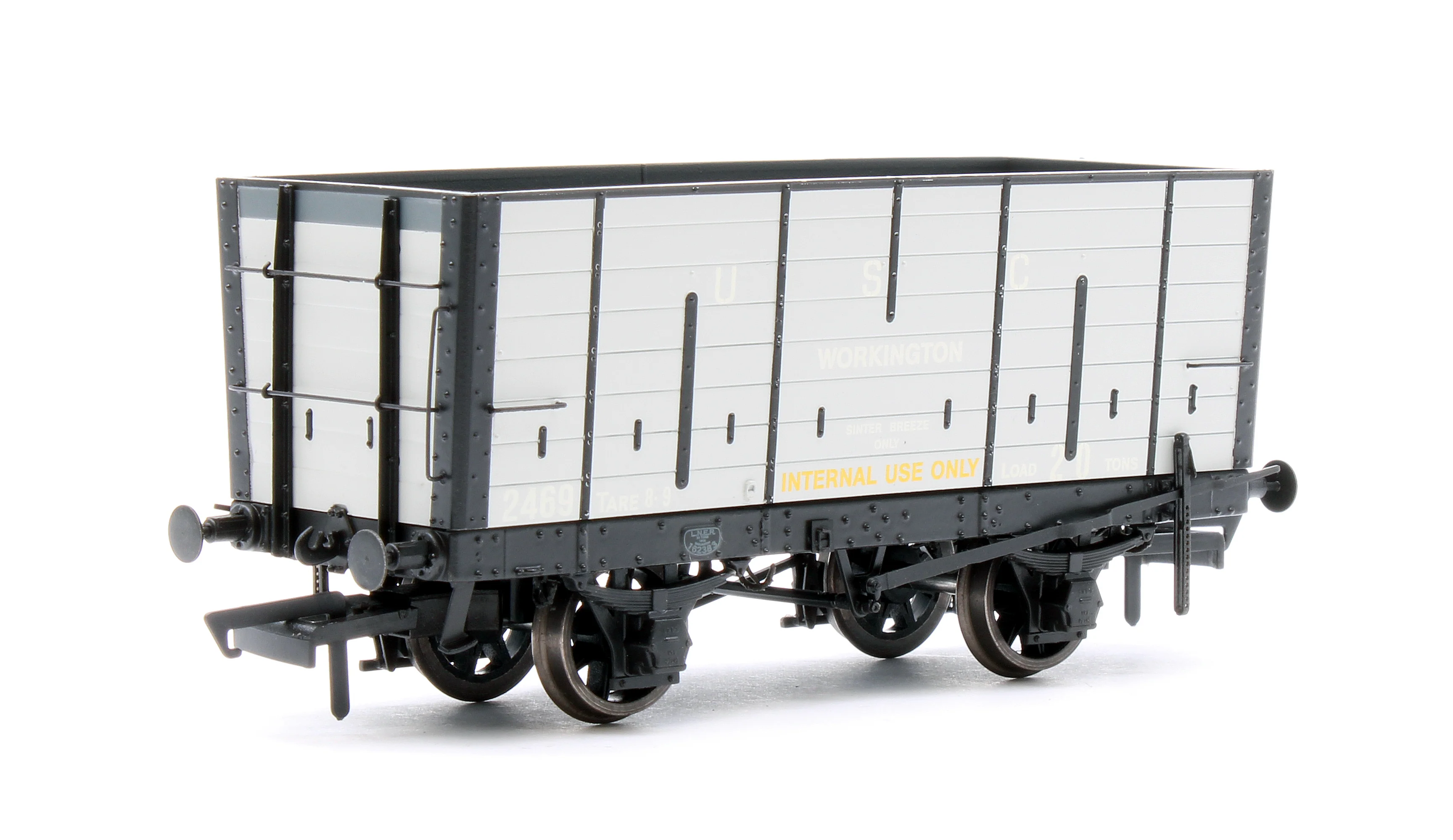 ACC2827 NER 20t Hopper - DGM 12 Hopper - United Steel Company Grey - Triple Pack - Image 7