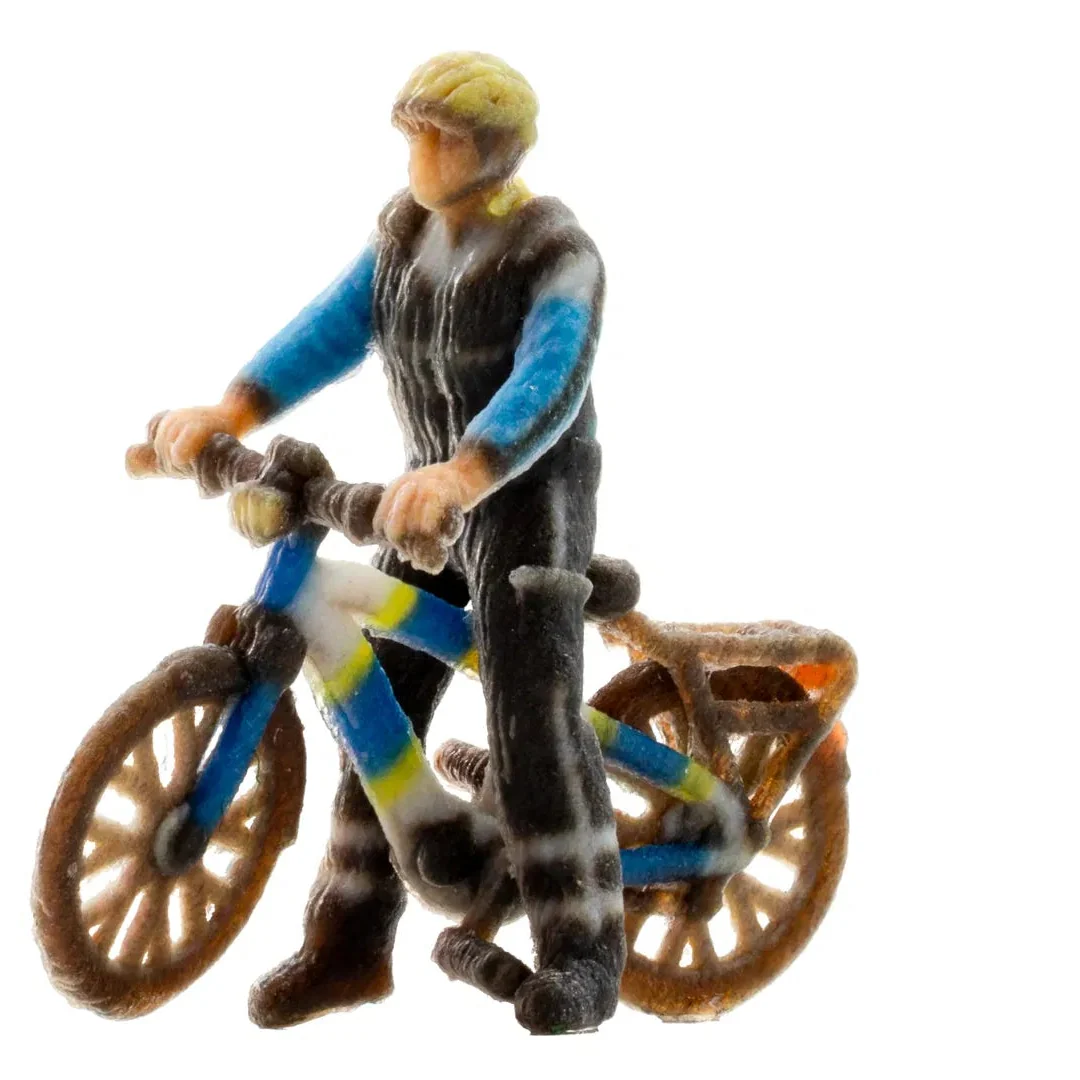 N10610 German Police Officer on Bicycle 3D Master Figure