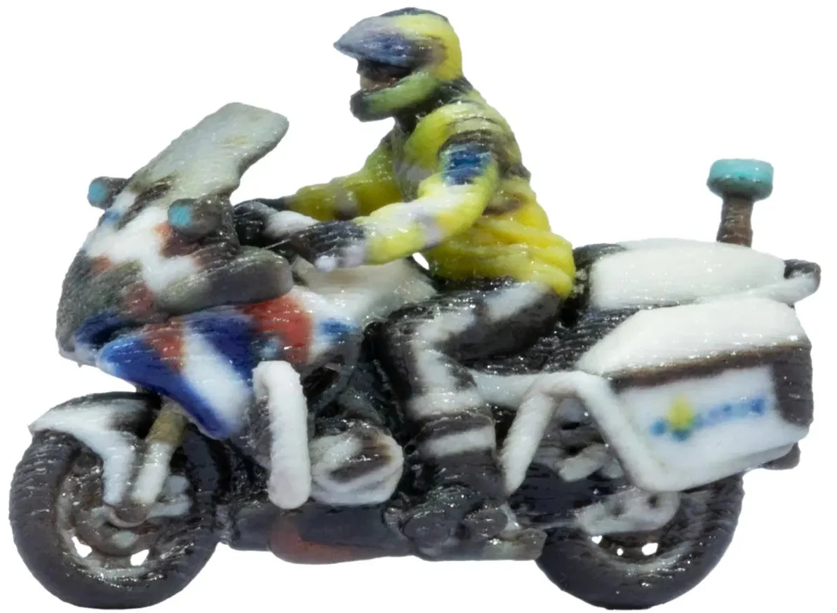 N10917 Dutch Police Motorbike 3D Master Figure