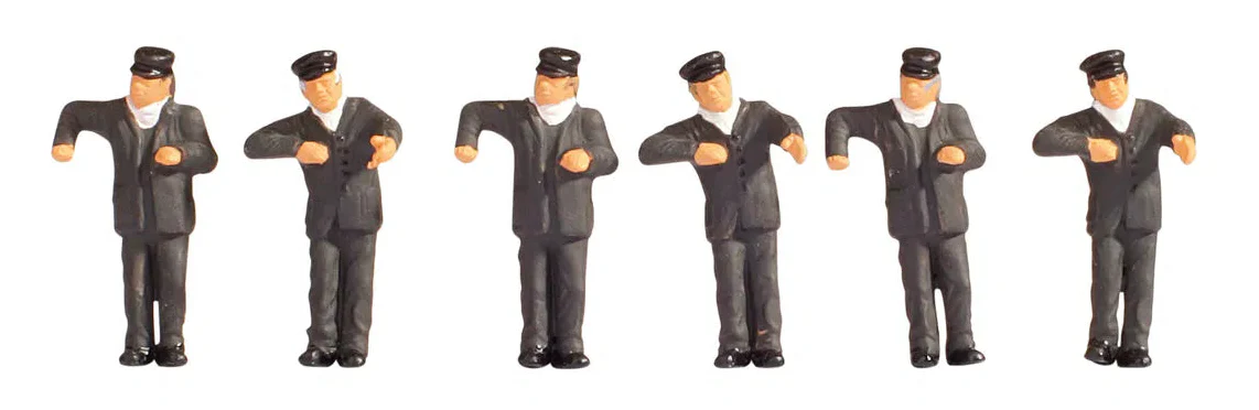 N15281 Steam Locomotive Drivers (6) Figure Set