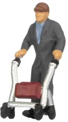 N15549 Senior Citizens w/Walking Frames (5) Figure Set - Image 2