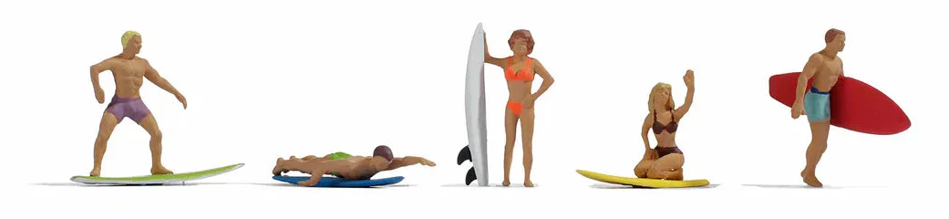 N15853 Noch 15853 Surfers (5) Figure Set